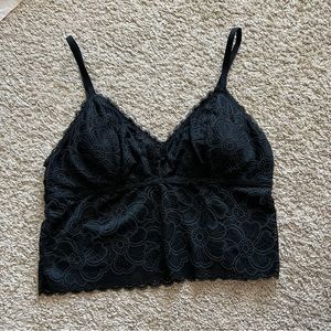 Aerie Black Lace Tank